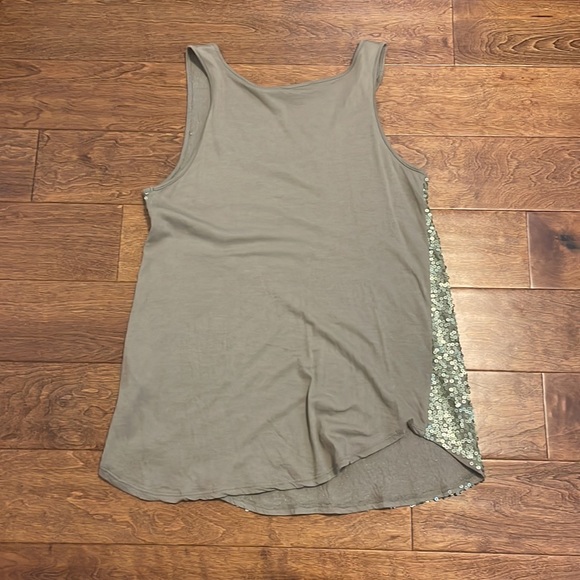 Sequin tank - Olive Green - Picture 4 of 4